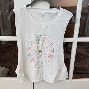 Spiritual Gangster White Zodiac Tank Top